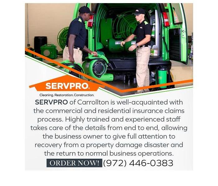 SERVPRO technicians with equipment and truck